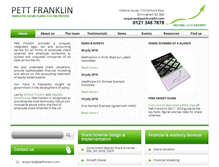 Tablet Screenshot of pettfranklin.com